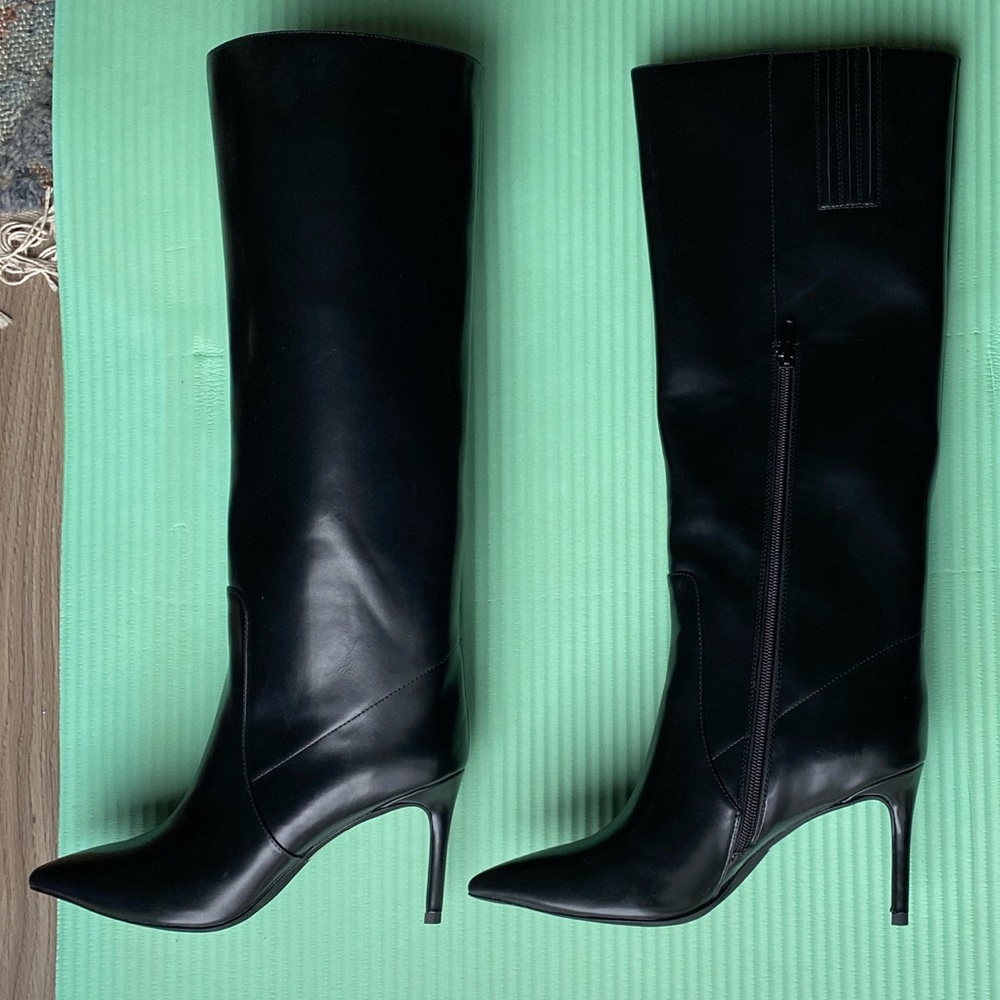 Jeffery Campbell knee high black heels
